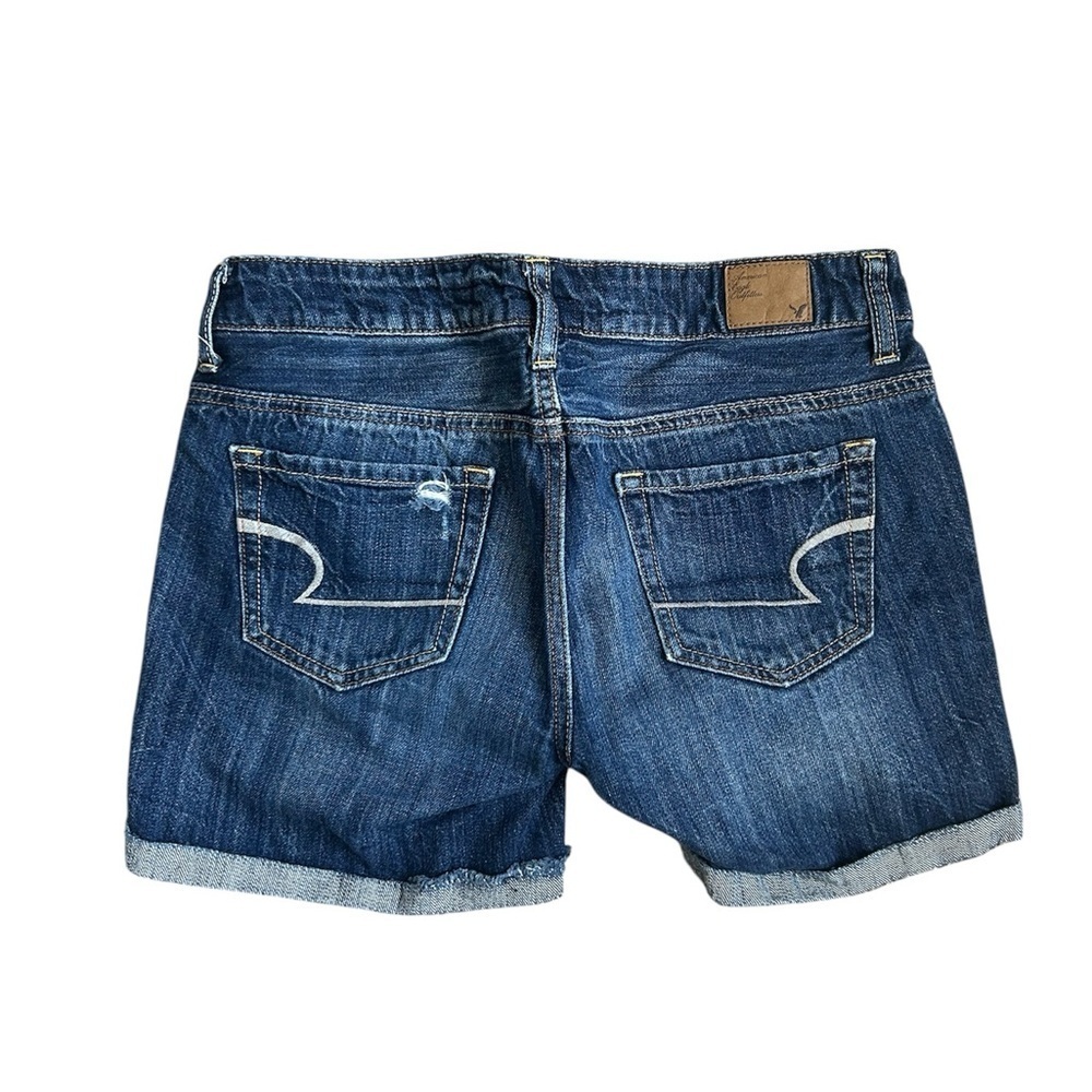 American Eagle Women’s Distressed Jean Shorts size 0 - Picture 3 of 6